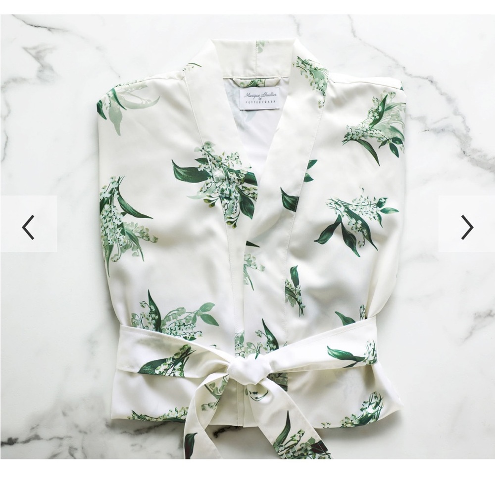Monique Lhuillier x Pottery Barn Lily of the Valley Robe